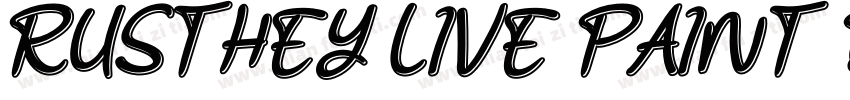 RUSTHEY LIVE PAINT B字体转换